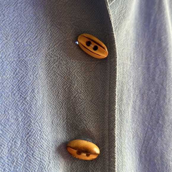 Faded Periwinkle Cotton Shacket — As Is - Picture 9 of 15